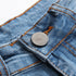 New Basic Men's Ripped Jeans Elasticity Mid Waist Straight Pants
